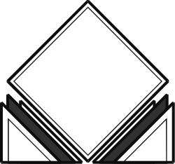 Elegant White Envelope with Black and White Diamond Clipart Design