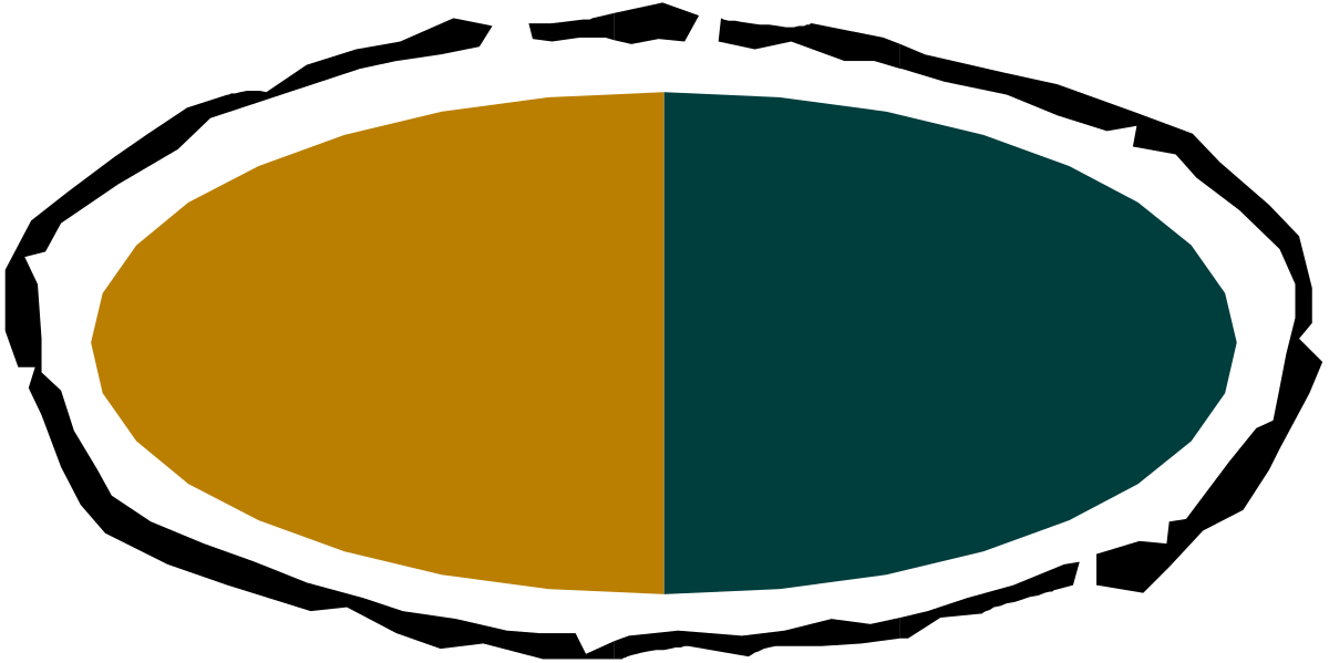 Colorful Circular Borders Clipart - Unique Two-Tone Designs