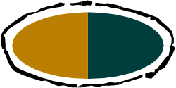 Colorful Circular Borders Clipart - Unique Two-Tone Designs