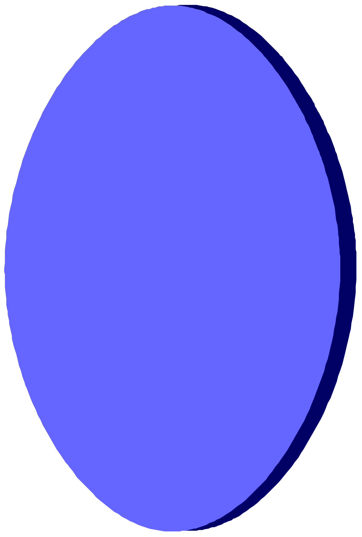 Blue Circle on Black Background Clipart - Stylish Borders Design