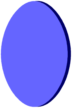 Blue Circle on Black Background Clipart - Stylish Borders Design