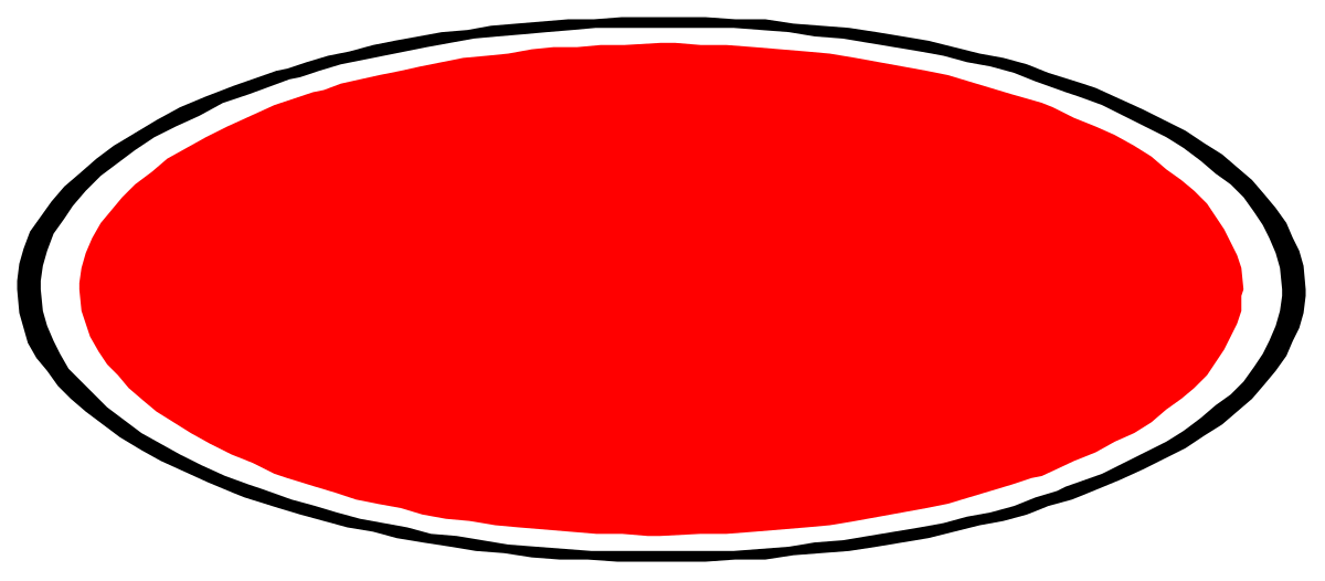 Red Circle with White Outline Clipart - Decorative Borders Collection