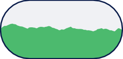 Mountain Borders Clipart: Green and White Scenic Design