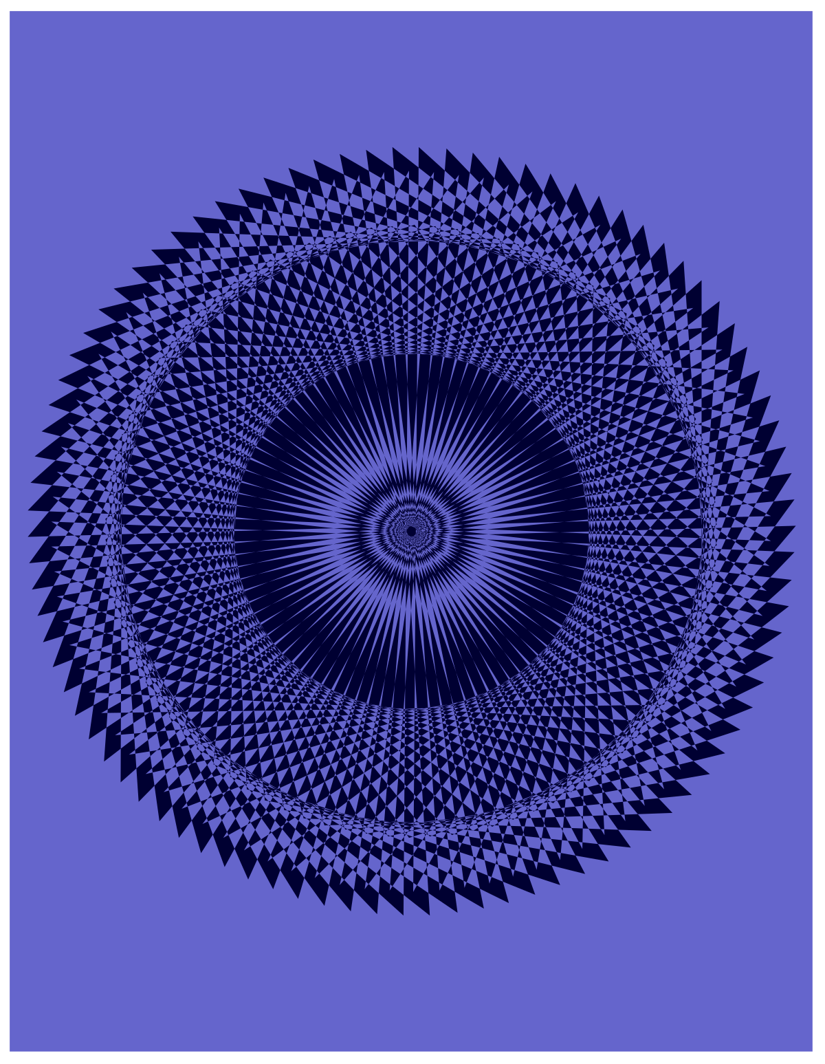 Circular Blue and White Design Clipart for Creative Borders