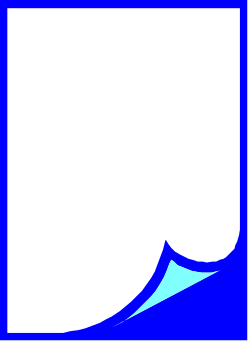 Blue and White Speech Bubble Clipart - Engaging Borders for Backport Designs