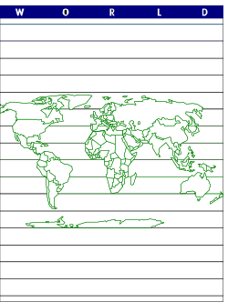 World Map Coloring Page Clipart - Beautiful Borders for Creative Projects