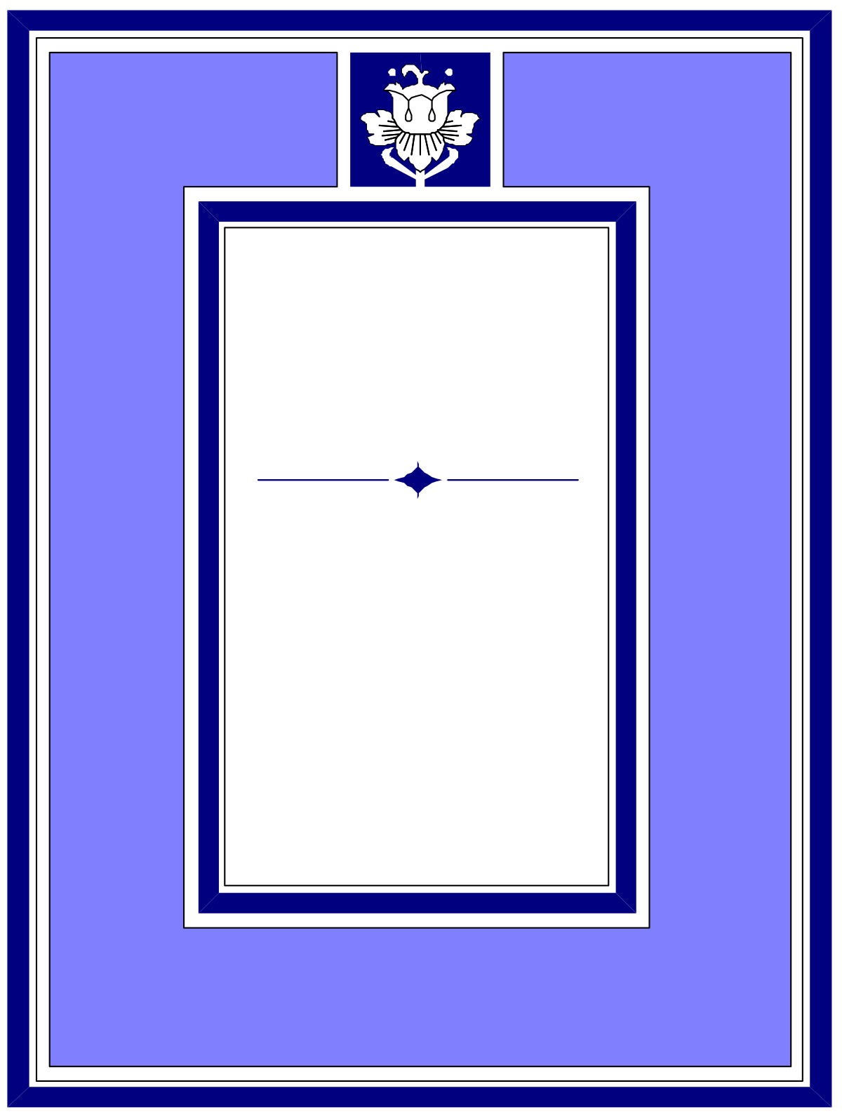 Blue Square Clipart with White Arrow - Creative Borders and Backport Design