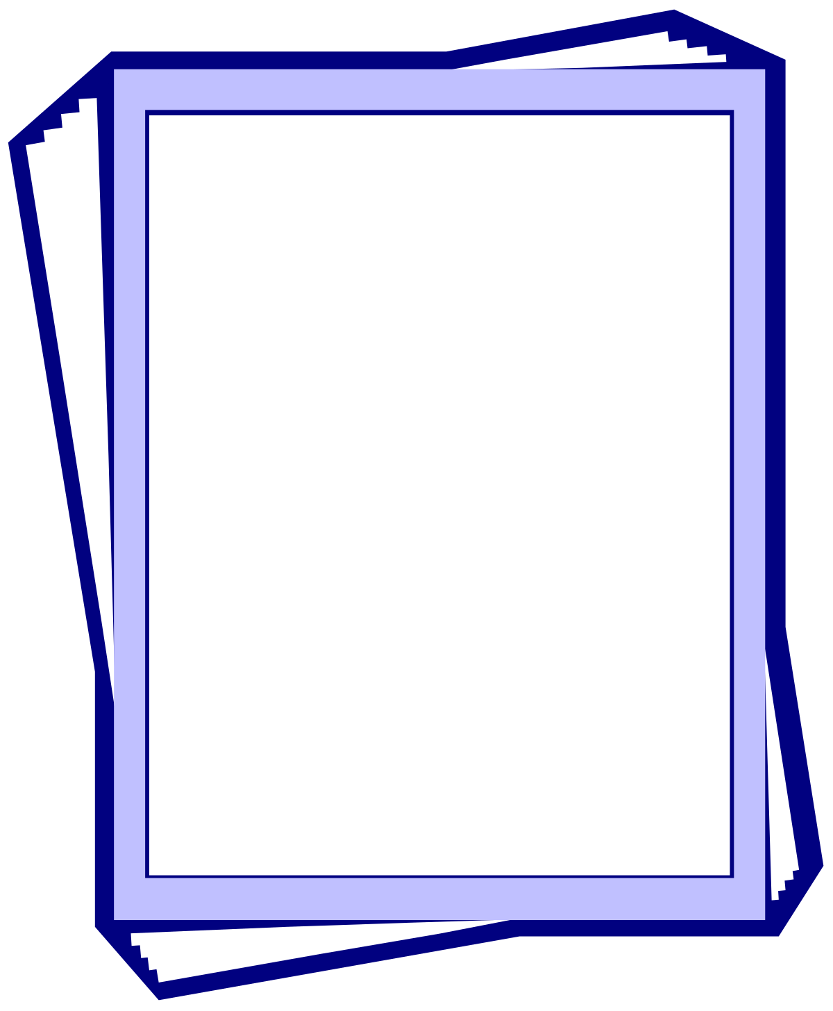 a stack of papers clipart clipart clip art png transparent Borders and Backport Clipart: Stylish Stack of Papers for Creative Projects
