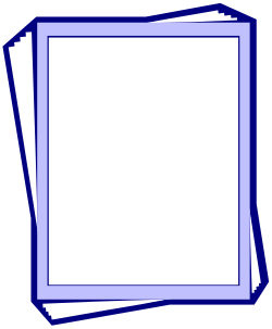 Borders and Backport Clipart: Stylish Stack of Papers for Creative Projects