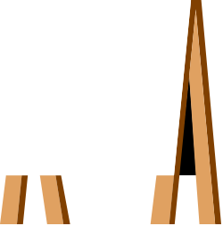 Borders and Backport Clipart with Blank Paper for Creative Design