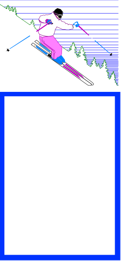 Skier Jumping in the Air Clipart  Dynamic Borders and Backport Design
