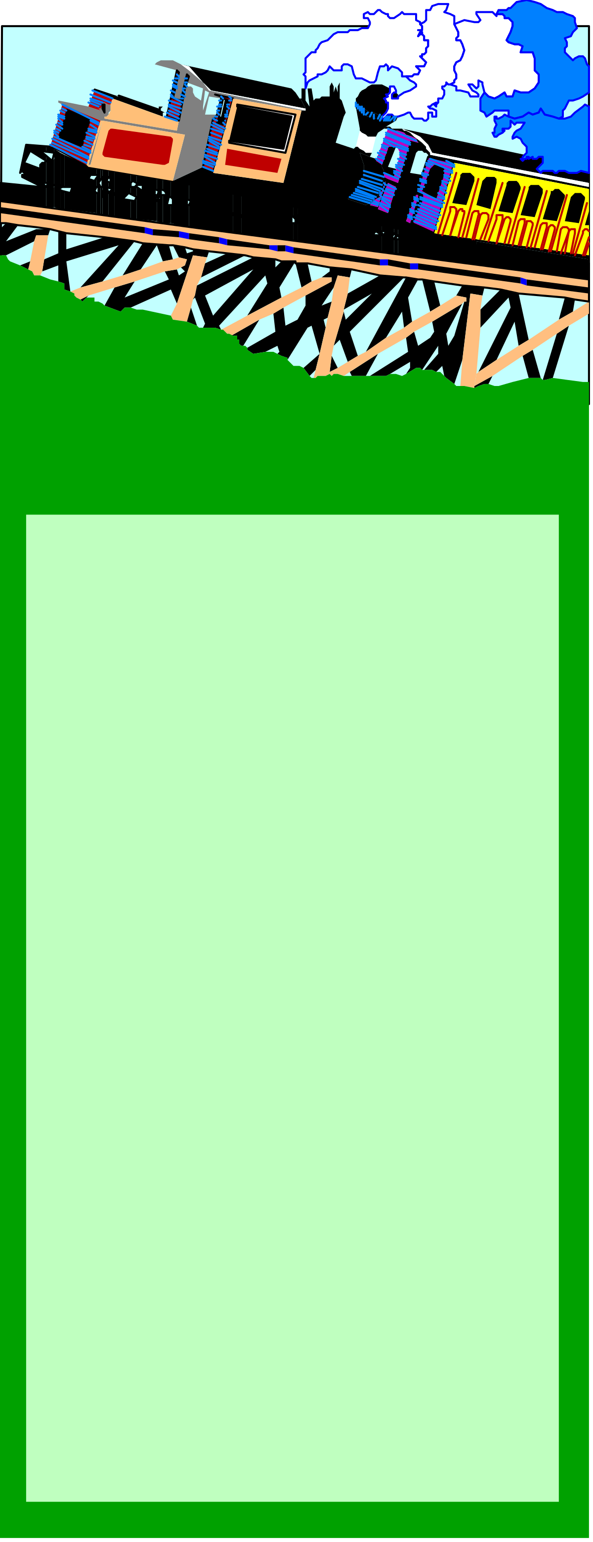 a train with a green background clip art png transparent Train Clipart on Green Background - Ideal for Borders and Backport Designs