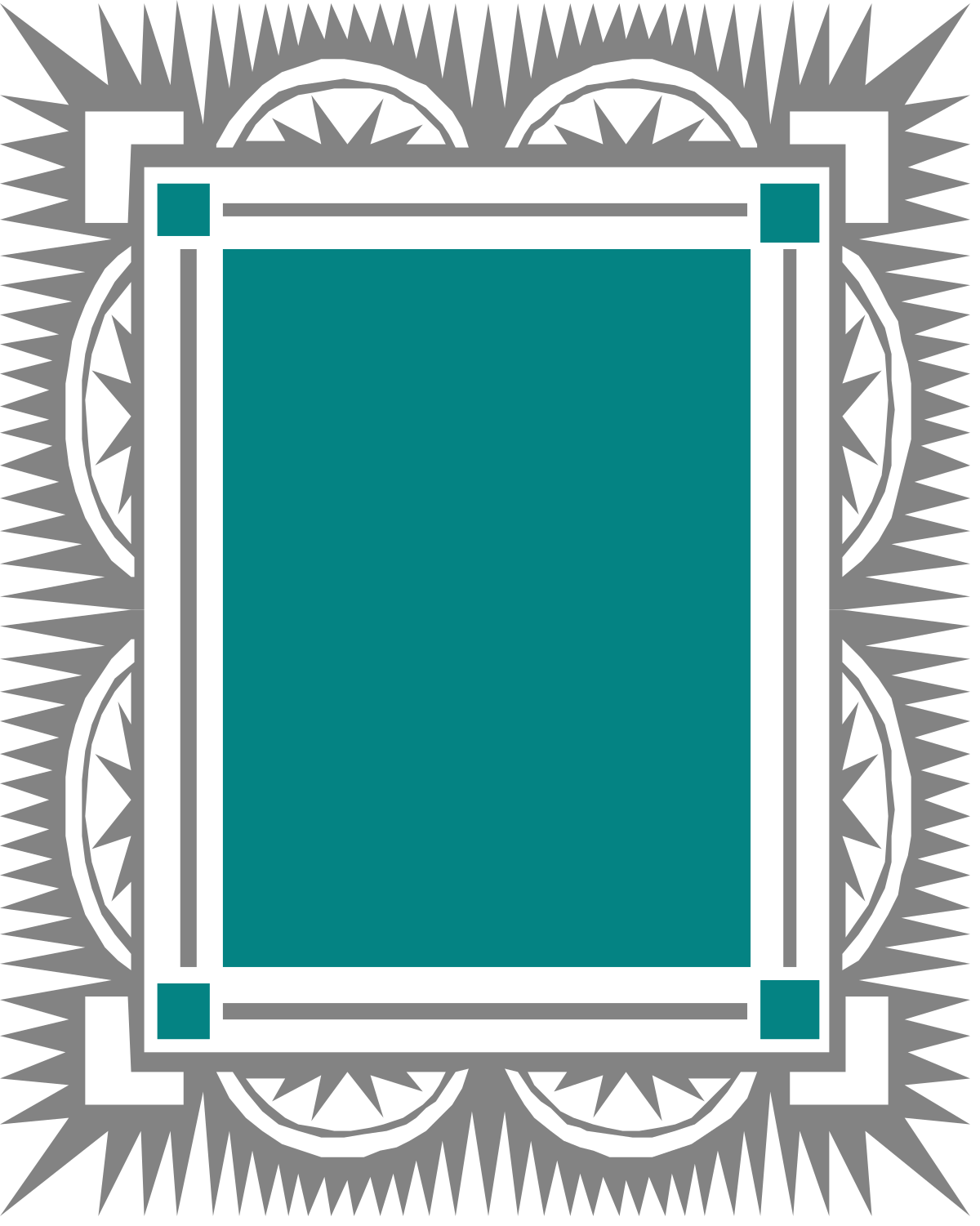 Elegant Square Frame Borders - Versatile Clipart Design