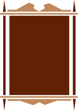 Brown Box with Ribbon Clipart - Elegant Gift Borders and Backport Design