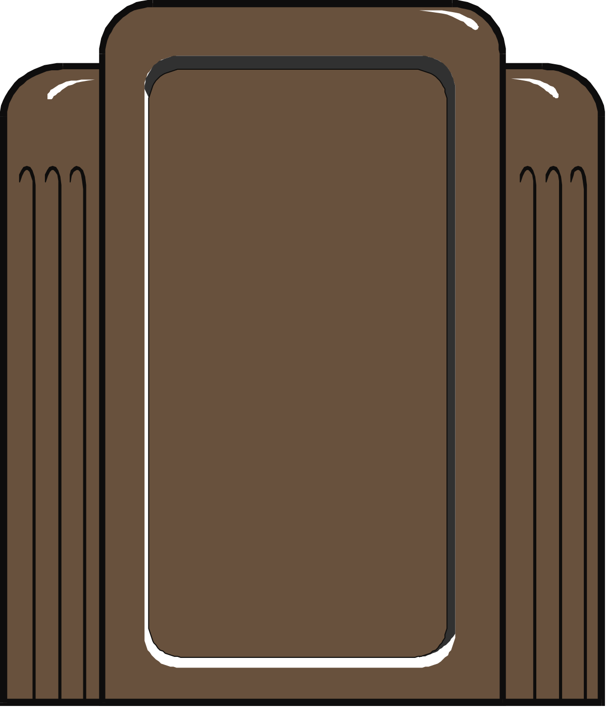 Brown Suitcase with Black Handle Clipart - Perfect for Travel Designs