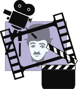 Black and White Man with Camera Clipart for Creative Projects