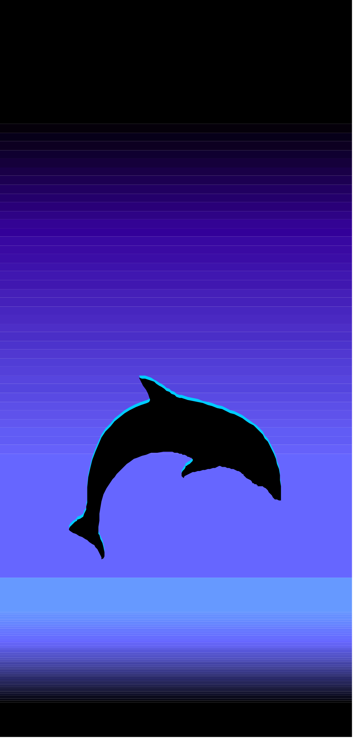 Jumping Dolphin Clipart - Vibrant Marine Life Border Design