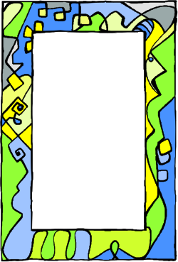 Borders Clipart: Elegant Picture Frame on White Background