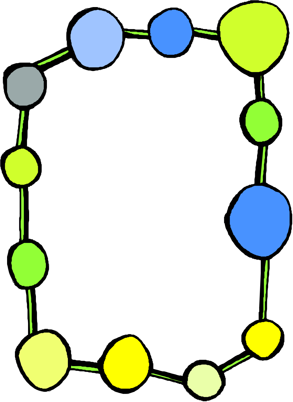 Colorful Circle Frame Clipart - Vibrant Borders for Creative Designs