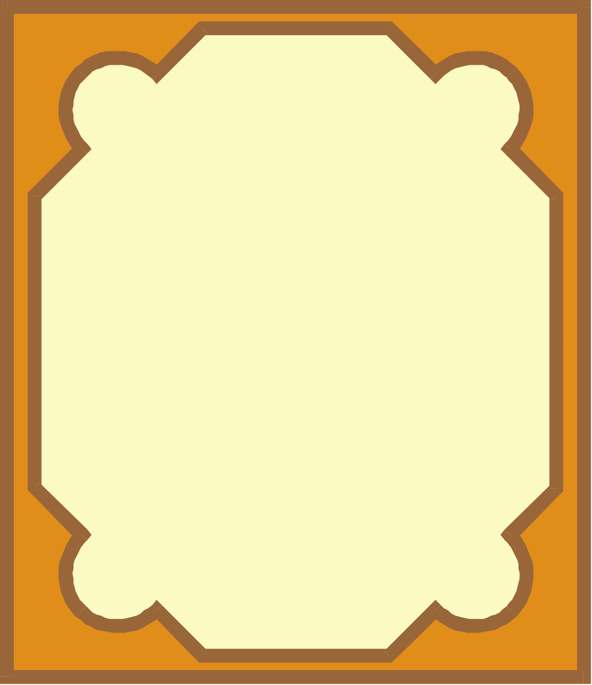Brown Border Clipart for Creative Designs - Blank Paper Layout