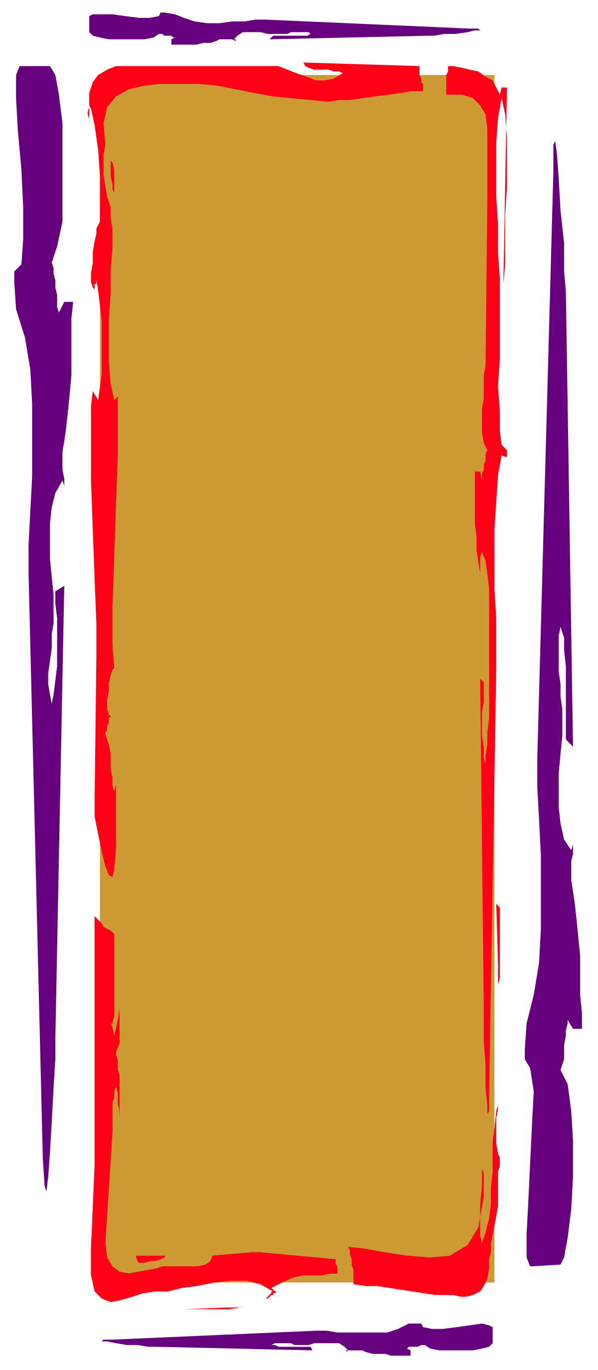 Red Border Square Frame Clipart - Stylish and Versatile Graphic Element