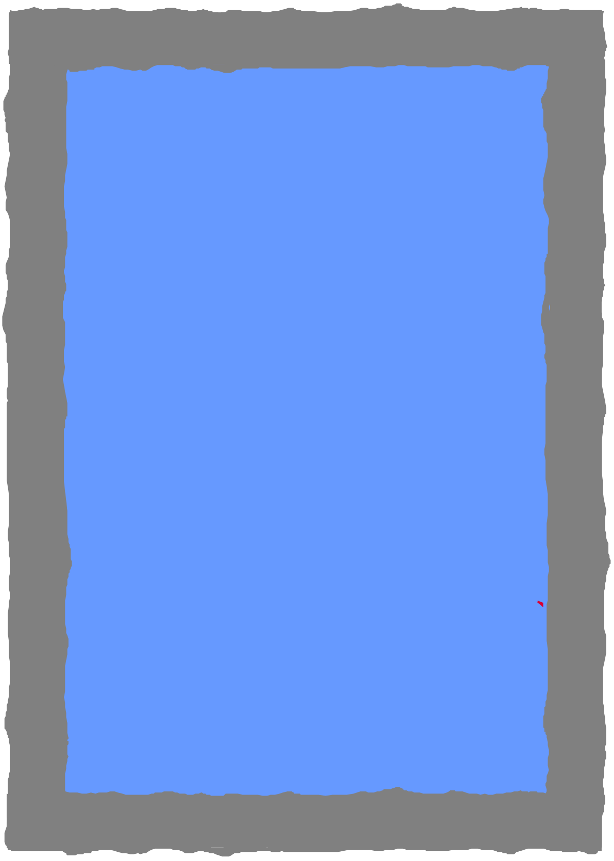 Blue Square with Red Dot Clipart - Creative Borders for Design