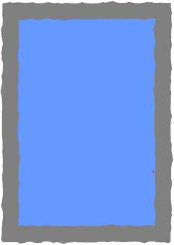 Blue Square with Red Dot Clipart - Creative Borders for Design