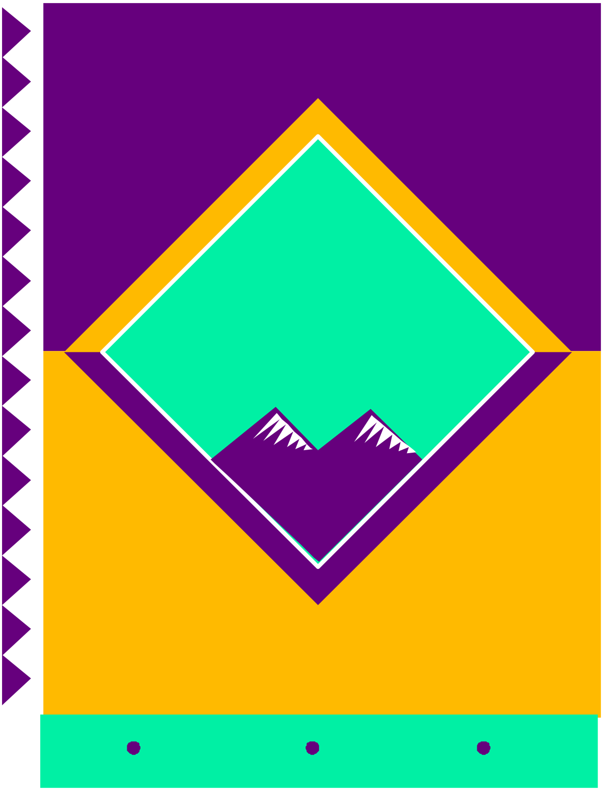a purple and green envelope with mountains in the background clip art png transparent Purple and Green Envelope with Mountain Background Clipart