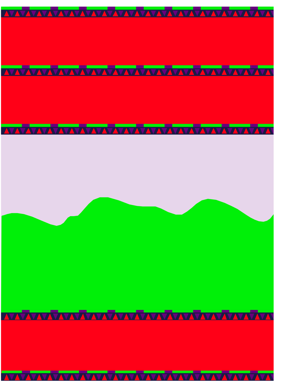 Red and Green Striped Pattern Clipart for Creative Borders