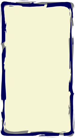 Blue Border Clipart - Elegant Blank Paper Design for Creative Projects