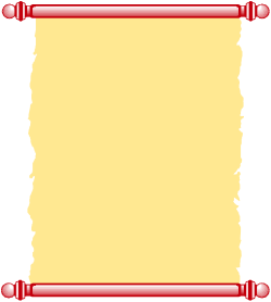 Red Border Scroll Clipart - Elegant Decorative Element for Design