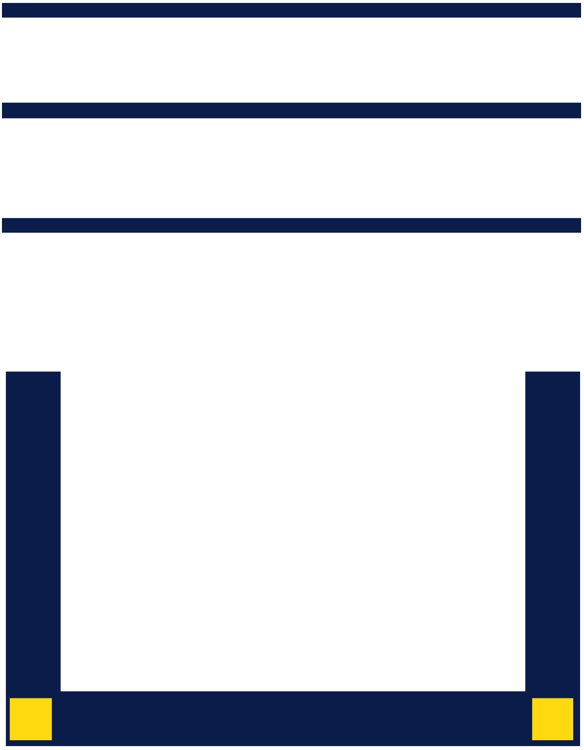 Blue and Yellow Decorative Frame Clipart for Creative Projects