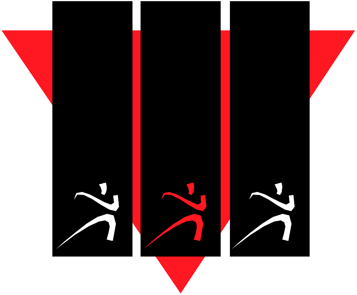 a red arrow with two people running through it clip art png transparent Red Arrow Clipart with Two Running Figures - Dynamic Borders Design
