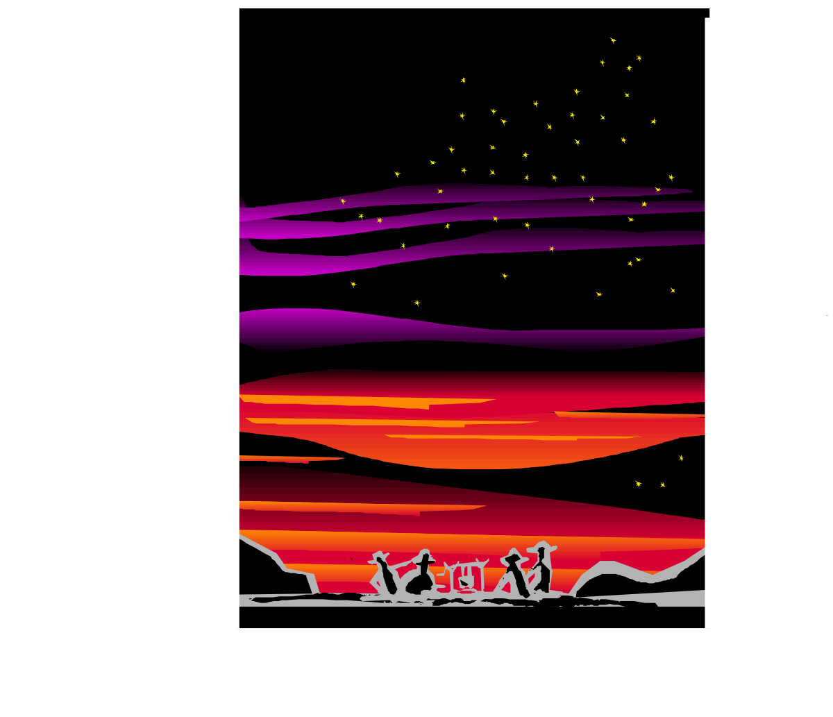 a couple sitting on a bench watching the sunset clip art png transparent Couple Watching the Sunset on a Bench - Beautiful Nature Clipart