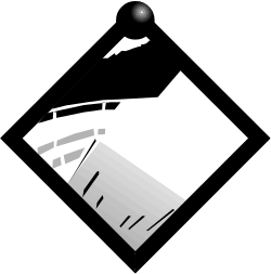 Black and White Logo with Diamond Clipart - Elegant Borders and Backport Design