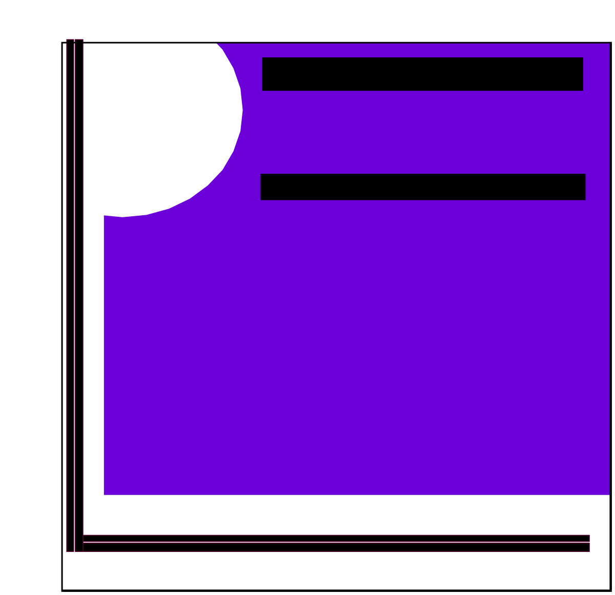 Purple Envelope Clipart with White Circle - Versatile Borders and Backgrounds