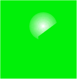 Green Screen Clipart with White Circle - Perfect for Borders and Designs