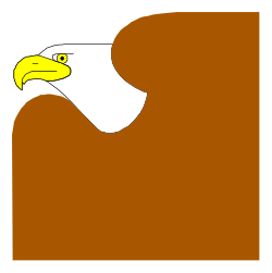 Eagle Head Clipart with White Beak - Stunning Vector Art for Creative Projects