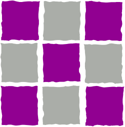 Purple and Grey Checkered Pattern Clipart - Stylish Borders for Creative Projects