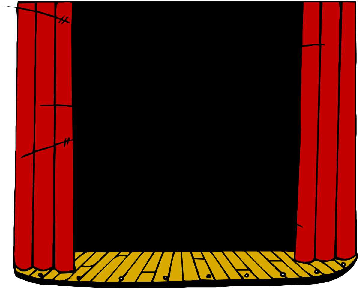 Red and Yellow Door Clipart with Wooden Floor - Vibrant Borders and Backmisc Solutions
