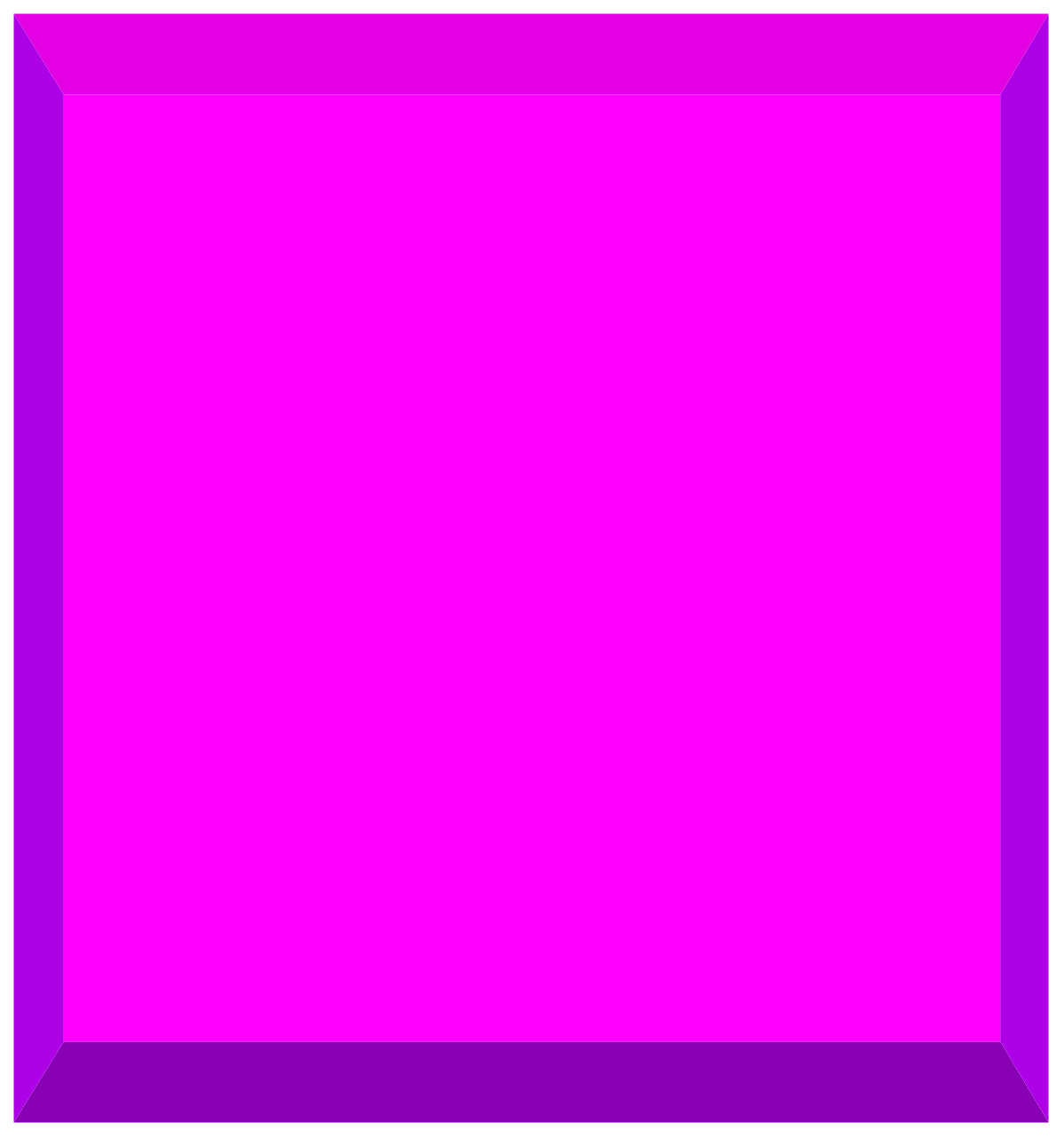 Square Pink Color Borders - Vibrant Clipart Designs