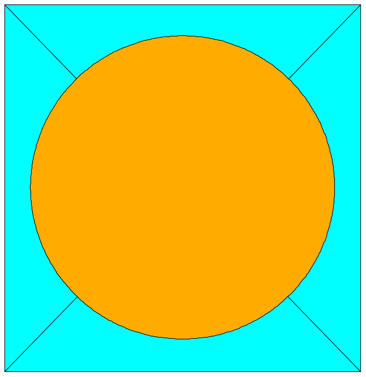 Circle with Yellow Center Clipart - Vibrant and Versatile Borders
