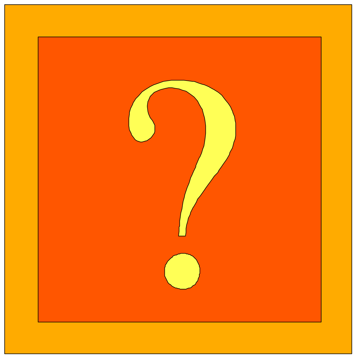 Question Mark Icon Clipart - Versatile Borders and Backgrounds