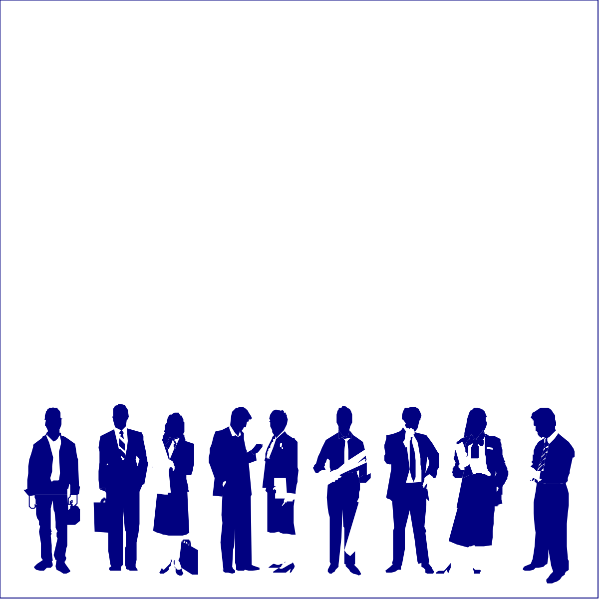 Business People Silhouettes Clipart - Professional Borders & Designs
