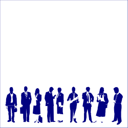 Business People Silhouettes Clipart - Professional Borders & Designs
