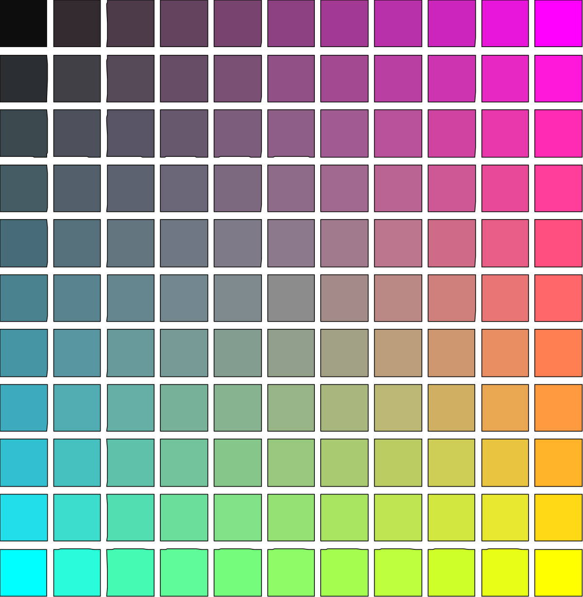 Colorful Squares Grid Clipart - Vibrant Borders for Creative Designs