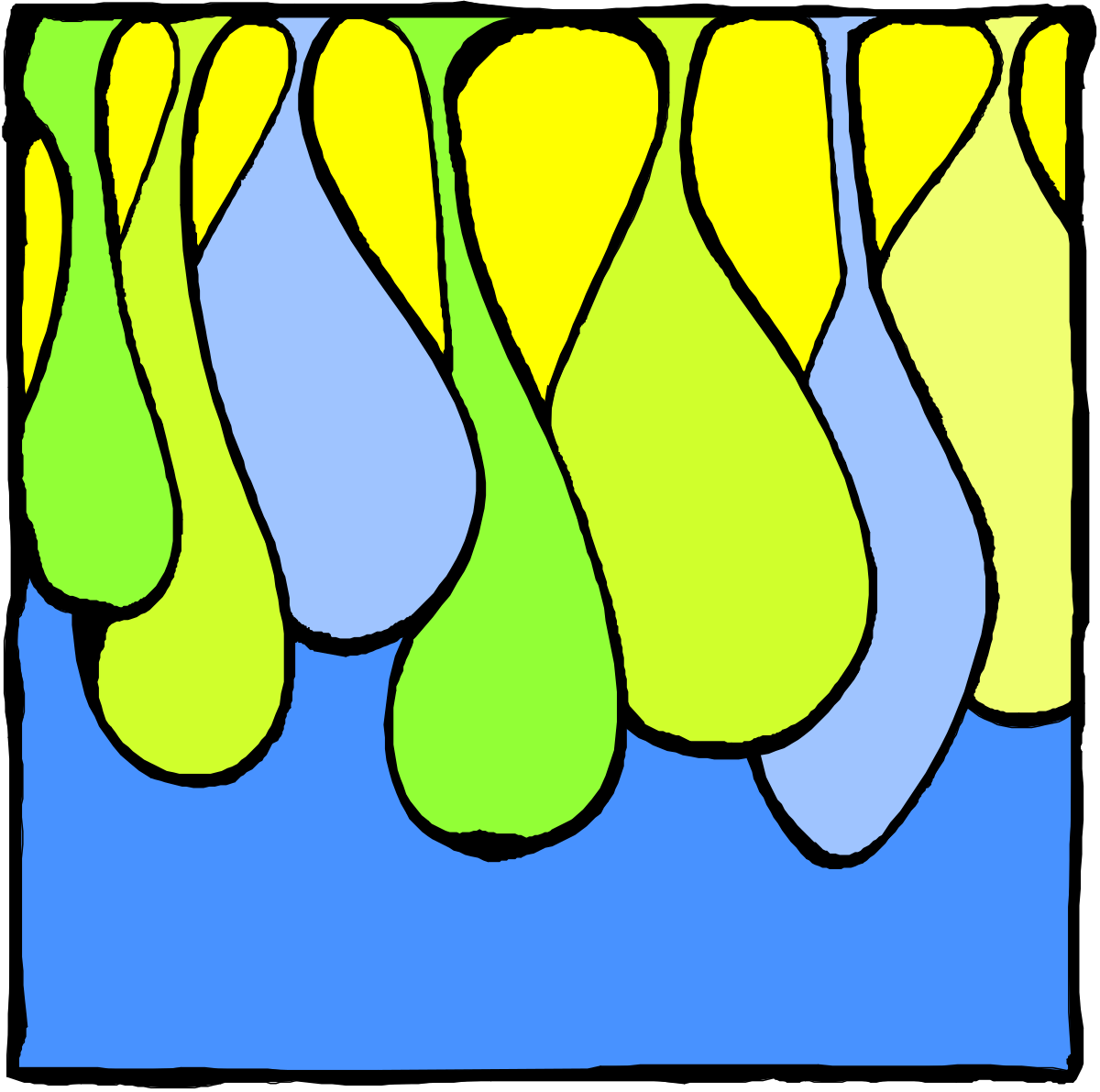 Vibrant Green and Yellow Leaves Clipart - Perfect for Borders and Backgrounds
