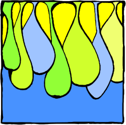 Vibrant Green and Yellow Leaves Clipart - Perfect for Borders and Backgrounds