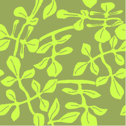 Green and Black Floral Pattern Clipart - Elegant Borders for Creative Design
