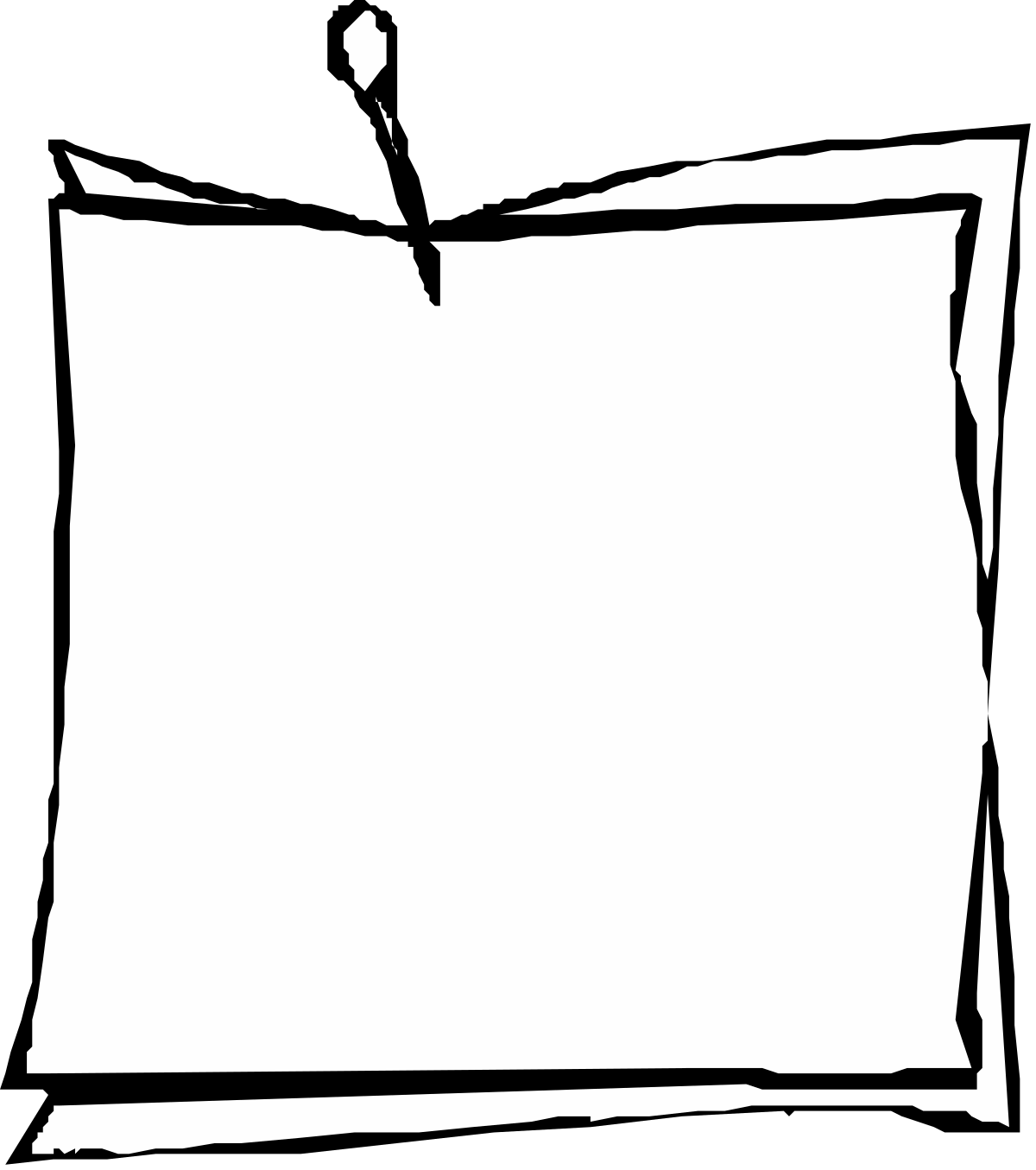 Black Border Clipart - Elegant White Paper Design for Versatile Use